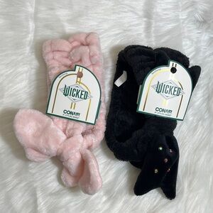 New Wicked Elphaba Galinda Conair Pink Black Bow Headbands